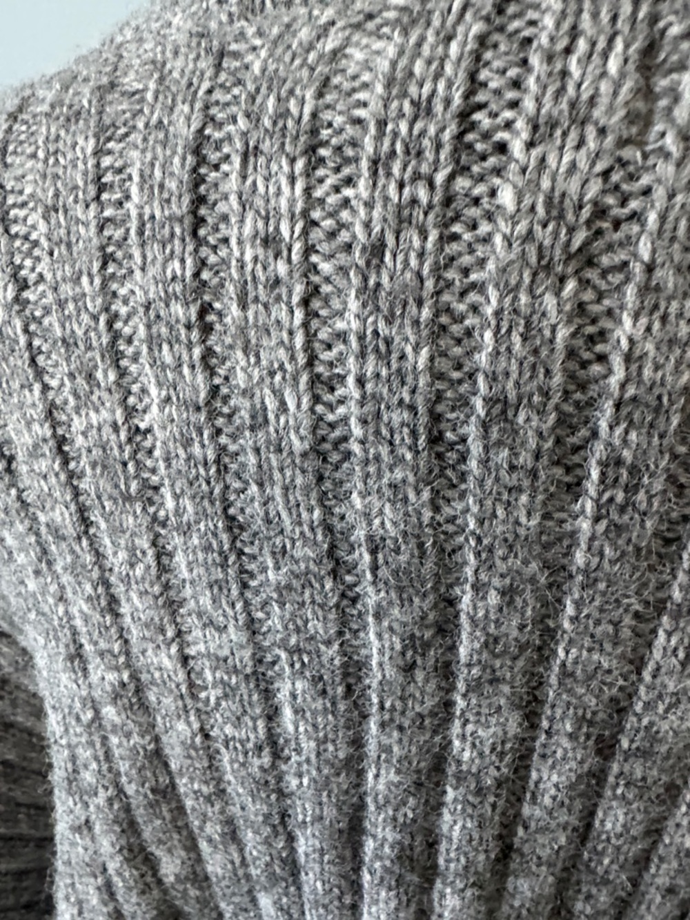 Sonoma Gray Ribbed Cowl Neck Midi Sweater Dress - Picture 4 of 4